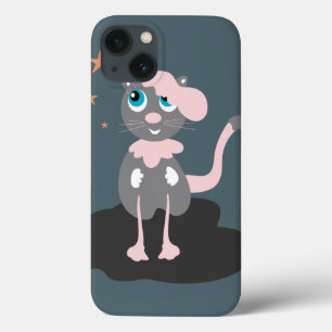 Kids Cat Illustration Cute Cartoon Kitty iPhone 13 Case
