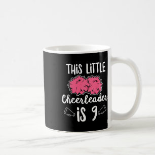 Kids Cheerleader Design For Your 9 Year Old Cheerl Coffee Mug