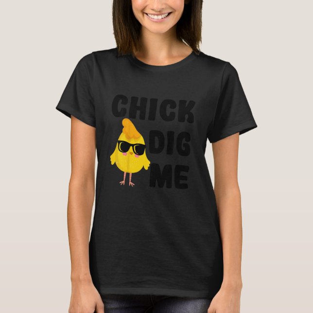 Kids Chick Dig Me Christian Easter Day For Boy Son T-Shirt (Front)