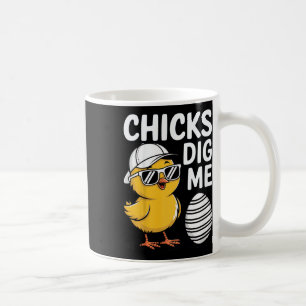 Kids Chicks Dig Me Happy Easter Boys Coffee Mug