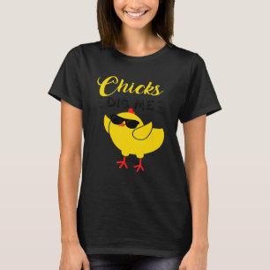 Kids Chicks Dig Me Happy Easter Day Egg Hunt Toddl T-Shirt