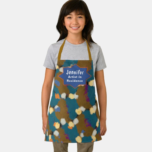Kids Child Boy Girl Artist Art Painter Custom  Apron (Insitu)