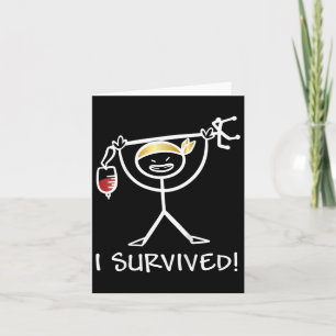 Kids Childhood Cancer Awareness I Survived Gold Ri Card