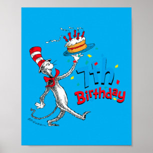 Kids Children Book Author Cat Character 7th Poster
