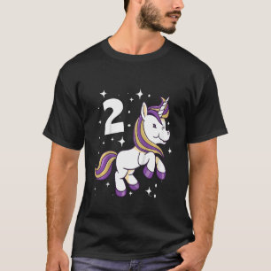Kids Children's 2nd Children's Birthday Girl 2 Yea T-Shirt