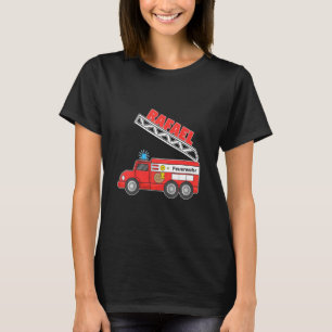 Kids Children's Fire Brigade Fire Engine Fireman N T-Shirt