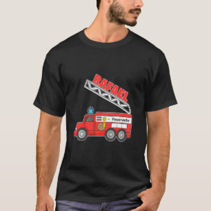 Kids Children's Fire Brigade Fire Engine Fireman N T-Shirt