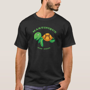 Kids Children's Sea Turtle Martinique West Indies T-Shirt