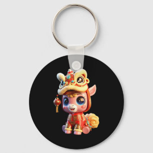Kids Chinese New Year Of Horse 2026 Lunar New Year Key Ring