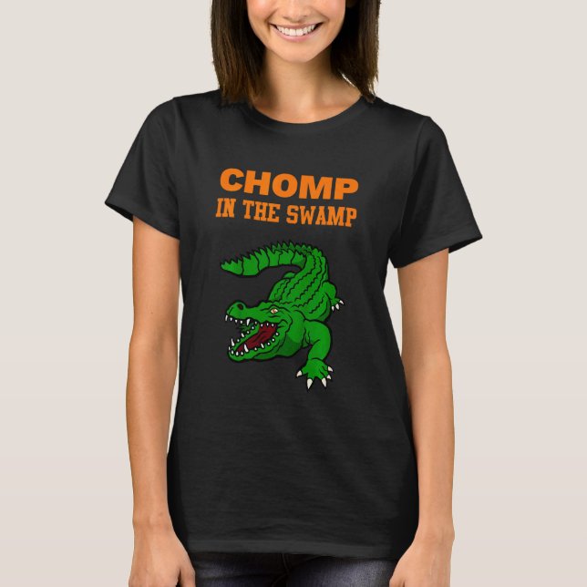Kids Chomp In The Swamp Gator T-Shirt (Front)