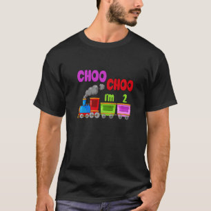 Kids Choo Choo Train 2nd Birthday T-Shirt