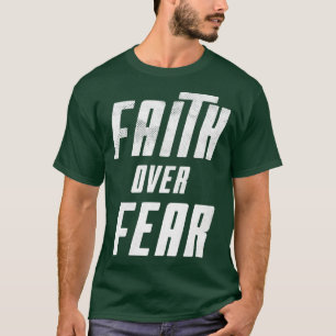 Kids Christians Cool Faith Over Fear Motivation T-Shirt