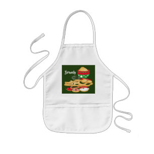 kids Christmas baking apron add name