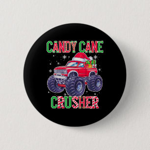 Kids Christmas Candy Cane Crusher Xmas Monster Tru 6 Cm Round Badge
