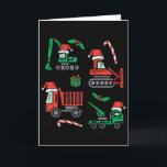 Kids Christmas Construction Vehicles Truck Xmas Bo Card<br><div class="desc">Kids Christmas Construction Vehicles Truck Xmas Boys Kids Toddler</div>