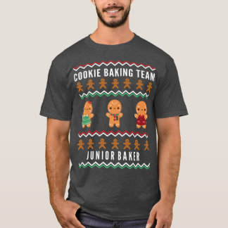 Kids Christmas Cookie Baking Team Junior Baker  T-Shirt