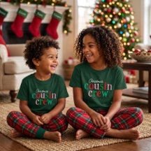 Kids Christmas Cousin Crew Matching Family