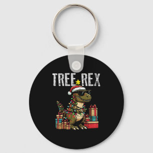 Kids Christmas Dinosaur Tree Rex Xmas Trex Toddler Key Ring