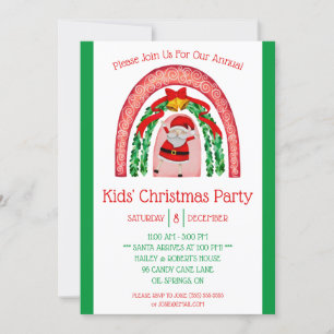 Kids' Christmas Party, Holiday Party Invitation