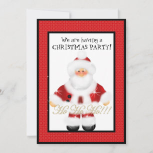 Kids Christmas Party Santa Invitation