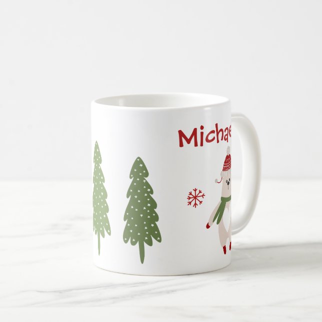 Kid's Christmas Personalised Mug (Front Right)