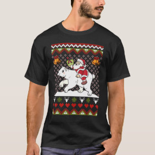Kids Christmas Pyjamas Girls Pajama Santa Riding P T-Shirt