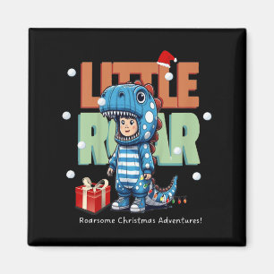 Kids Christmas Roar Dinosaur Kids Boys Xmas Gift  Magnet
