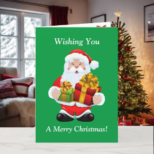 Kids CHRISTMAS Santa Claus for Boy or Girl Holiday Card