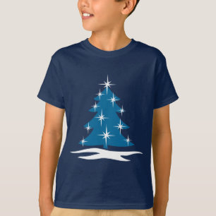 Kid's  Christmas T-shirt Blue Holiday Classic Tee