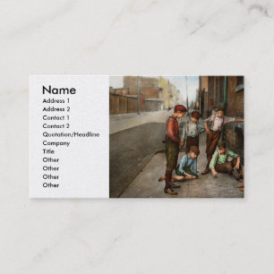 Kids - Cincinnati OH - A shady game 1908 Business Card