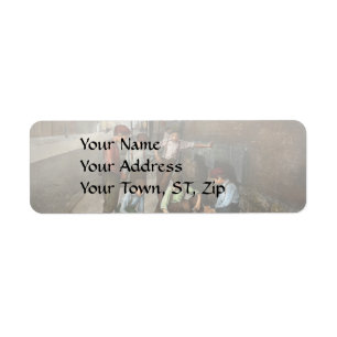 Kids - Cincinnati OH - A shady game 1908 Return Address Label
