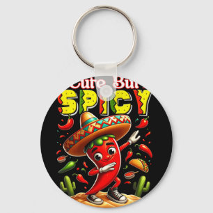 Kids cinco de mayo mexican cute but spicy chilli key ring