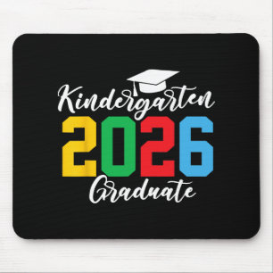 Kids Cl Of 2026 Kindergarten Graduation  Mouse Pad