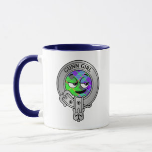 Kids Clan Gunn Crest & Tartan Mug