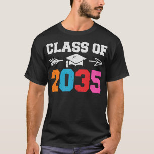 Kids Class Of 2035, 1st Day Of School, First Day O T-Shirt