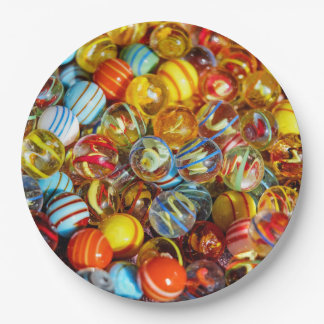 Kids Classic Marbles Disposable Paper Plates