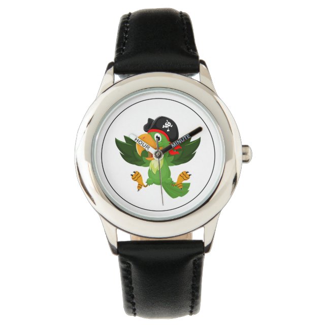 Kids Classic Watch-Pirate Parrot Watch (Front)