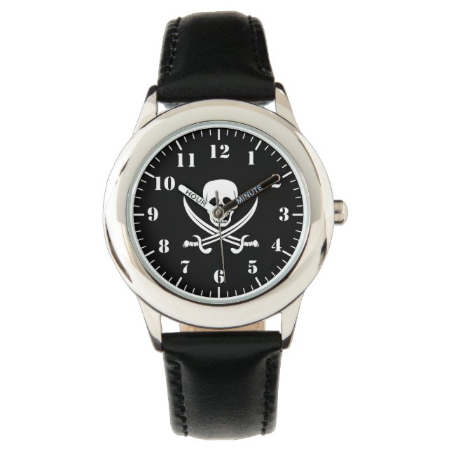 Kids Classic Watch-Pirate Skull Watch (Front)