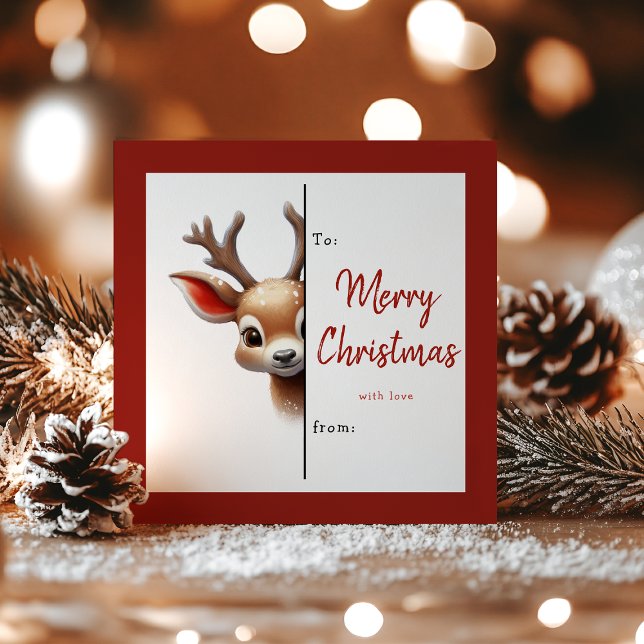 Kids Classroom Reindeer Christmas Holiday Card (Creator Uploaded)