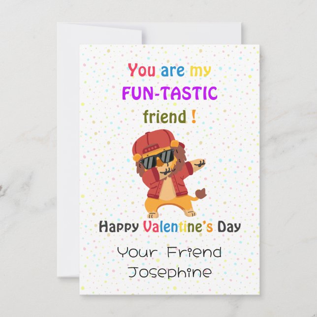 Kids Classroom Valentine's Day Cards (Front)