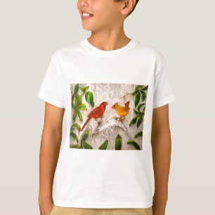 Kids clothing Cardinal birds T-Shirt