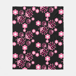 Kids Coccinellidae ladybug Fleece Blanket