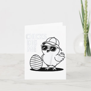 Kids Colour Me In Chicks Dig Me Happy Easter Boys Card