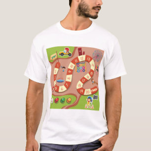 Kids Colourful Race Track Board Game T-Shirt