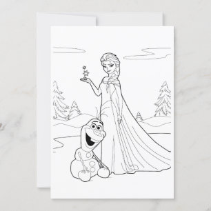 Kids Colouring Page Poster Invitation