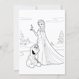 Kids Colouring Page Poster Invitation