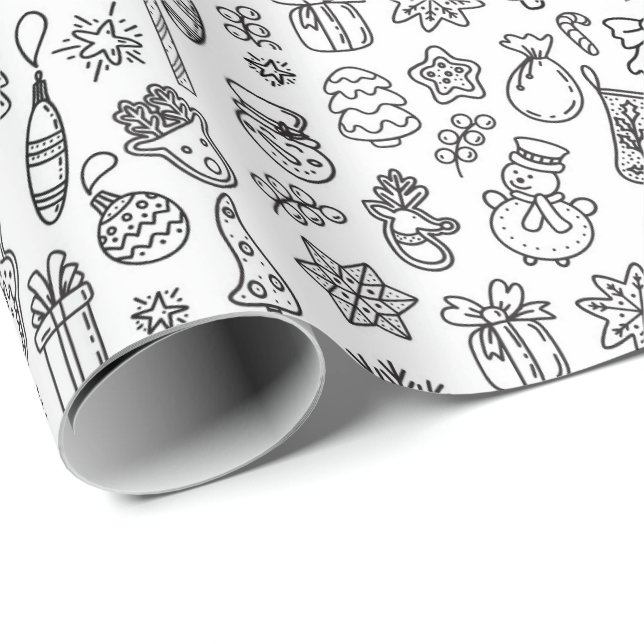Kids Colouring Wrapping Paper (Roll Corner)