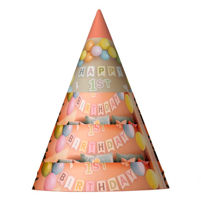 Kids Conical Birthday Party Hat (Front)