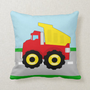 Kids Construction Dumptruck Cushion