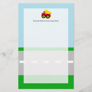Kids Construction Dumptruck Stationery